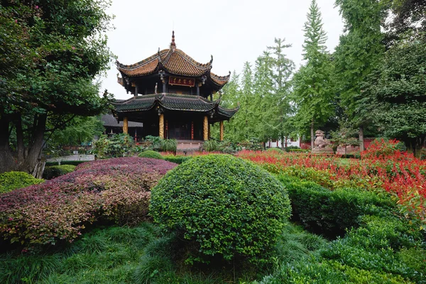 Qingyang Gong-tempelet Chengdu Sichuan Kina – stockfoto