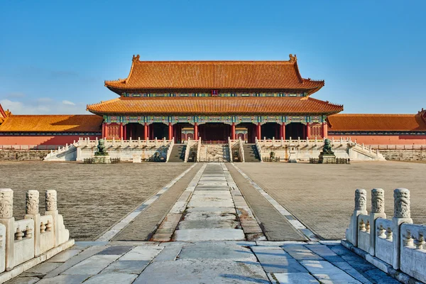 Taihemen Puerta Armonía Suprema Palacio Imperial Ciudad Prohibida Beijing China — Foto de Stock