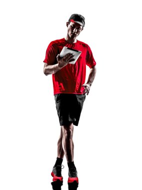 adam atlet jogger dijital tablet ipad siluet