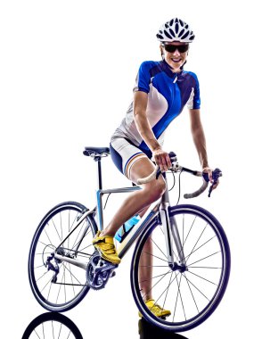 kadın triatlon Ironman atlet bisikletçi Bisiklete binme
