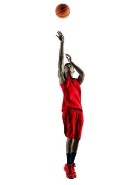 adam basketbol oyuncu izole siluet