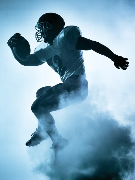 American football player silhouette — Stock Photo, Image