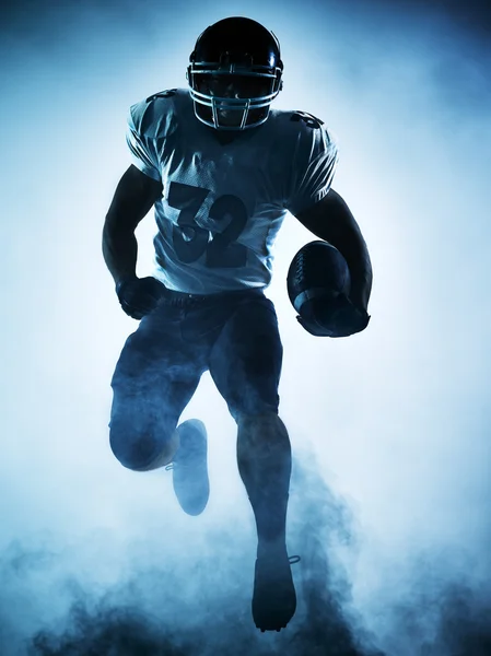 Giocatore di football americano silhouette — Foto Stock