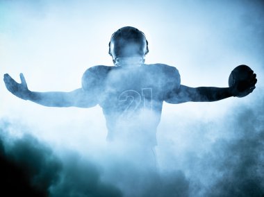 american football player silhouette clipart