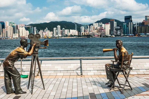 Aleja gwiazd Tsim Sha Tsui Kowloon Hong Kong — Zdjęcie stockowe