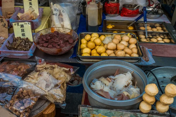 Seafood market Tai O Lantau island Hong Kong — Stock Photo, Image