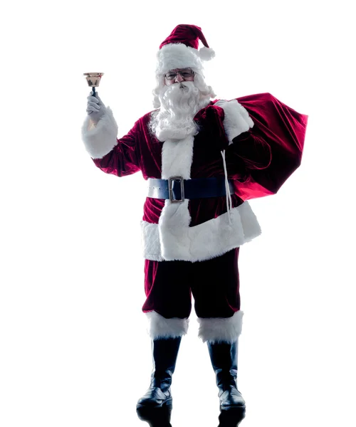 Santa claus silhouette isolated — Stock Photo, Image