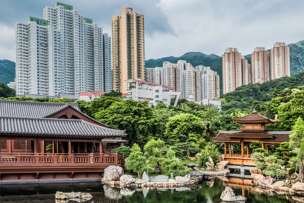 Fountain Chi Lin Nunnery Kowloon Hong Kong — Stock Photo, Image