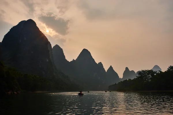 Li River, Guilin Yangshuo Guangxi China — стоковое фото