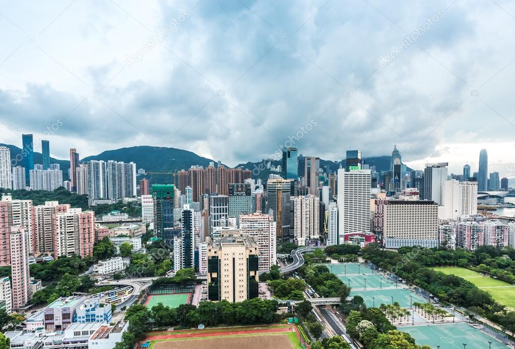 cityscape Victoria Park Causeway Bay Hong Kong