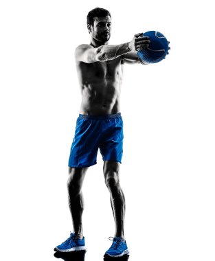 adam egzersiz fitness ağırlık siluet