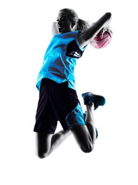 kadın basketbol oyuncu siluet