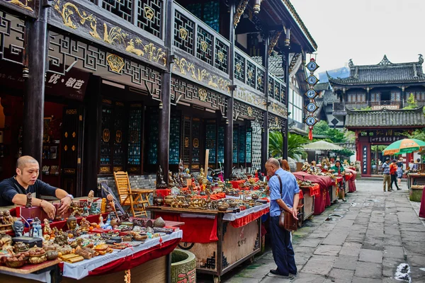 Wenshu kloster chengdu sichuan china — Stockfoto