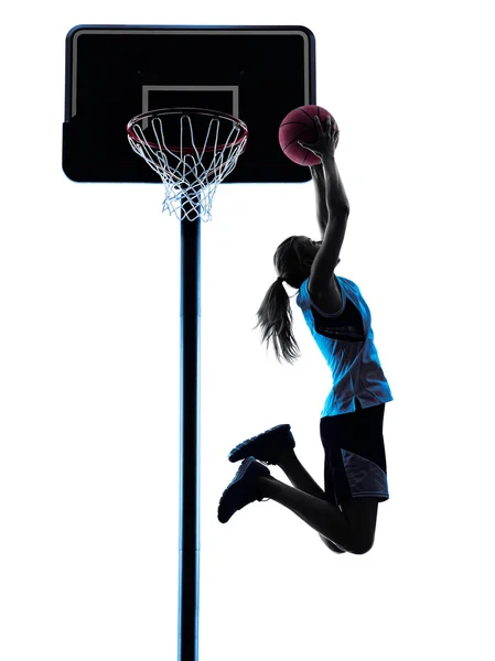 Basketball player dribbling — Stock Photo, Image