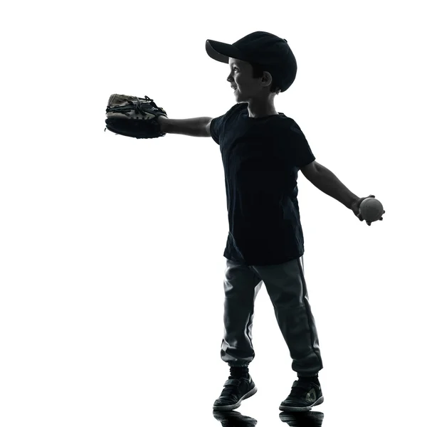 Child playing softball — Stock Photo, Image