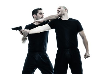 izole mücadele erkekler krav maga savaşçıları