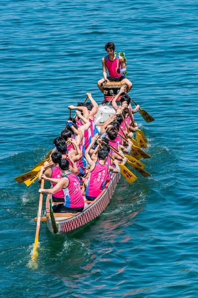 Dragon boten festival race Stanley strand Hong Kong — Stockfoto