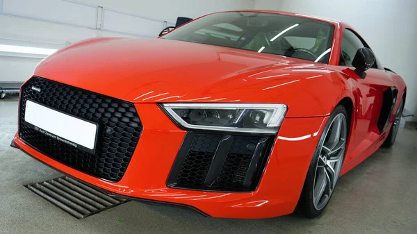 Рига Латвия Марта 2020 Года Audi V10 Sports Car Presented — стоковое фото