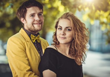 Portre renkli şık şehvetli portre