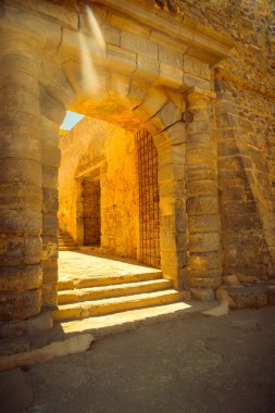 Eski Agios Nikolaos kapı kale Spinalonga