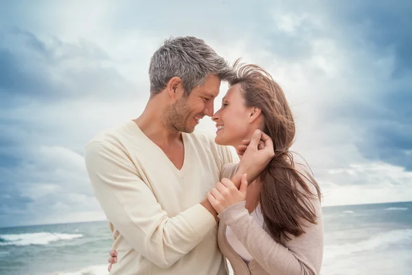 Lovers on the beach Royalty Free Stock Photos