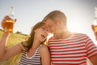 gün batımı partisi Çift