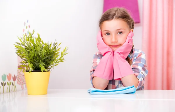 Hausaufgaben nervt Kinder — Stockfoto