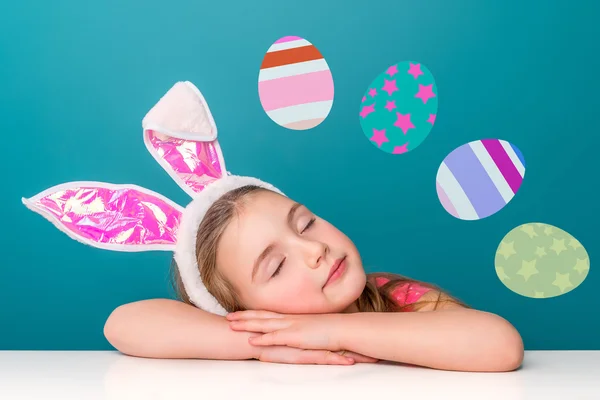 Portrait dreaming  bunny — Stock Photo, Image