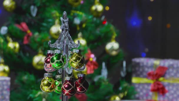 아름다운 선물들이 크리스마스 트리들 — 비디오