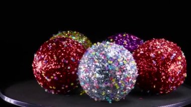 Noel kompozisyonu Noel oyuncakları hareket halinde