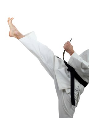 Yener mae geri beyaz bir arka plan üzerine adamım