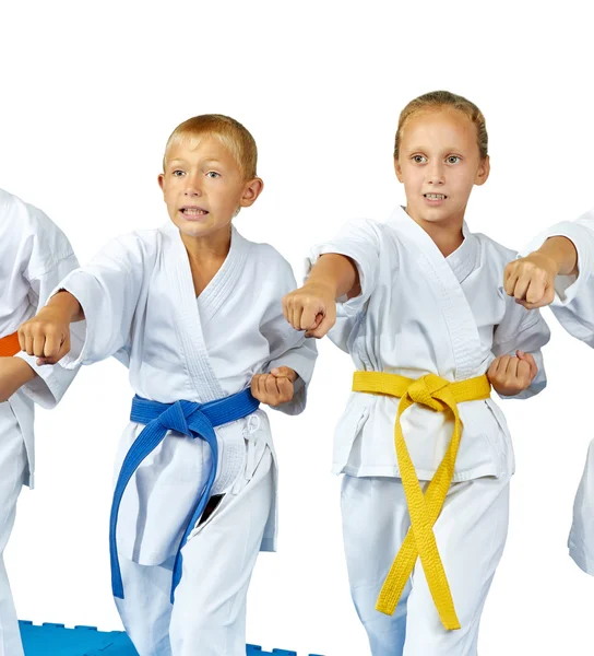 Children are beating punch arm — Stock Photo, Image