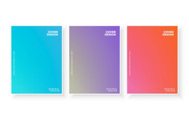 Soyut tasarım kapakları. Minimalist tarzda güzel posterler..