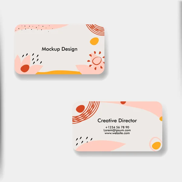 크리에이티브 디렉터의 명함의 아름다운 레이아웃 비즈니스 카드를 색깔로 추상화하 명함의 로열티 프리 스톡 벡터