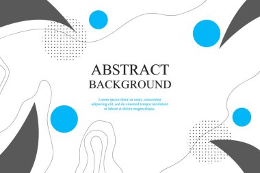 Geometrik nesnelerle soyut arkaplan. Çizgili ve daireli vektör arkaplanı.