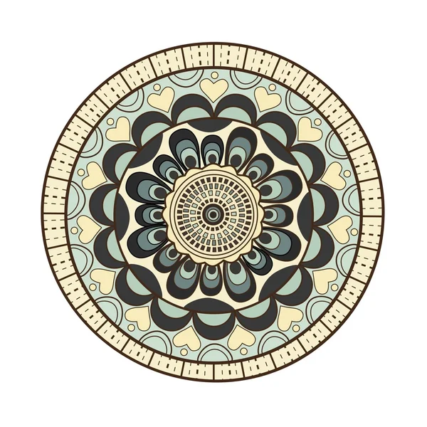 Mandala, ronde decoratie in vector — Stockvector