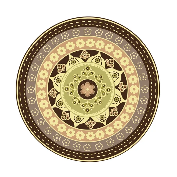 Mandala. Oosterse patroon in vector — Stockvector