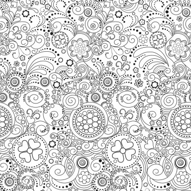 Beyaz arka planda kesintisiz soyut desen