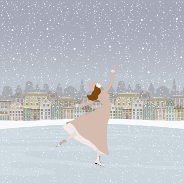 evlerin önünde pateni paten kız