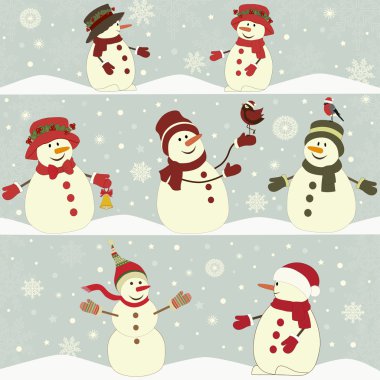 Noel kardan adamlar kümesi kartı