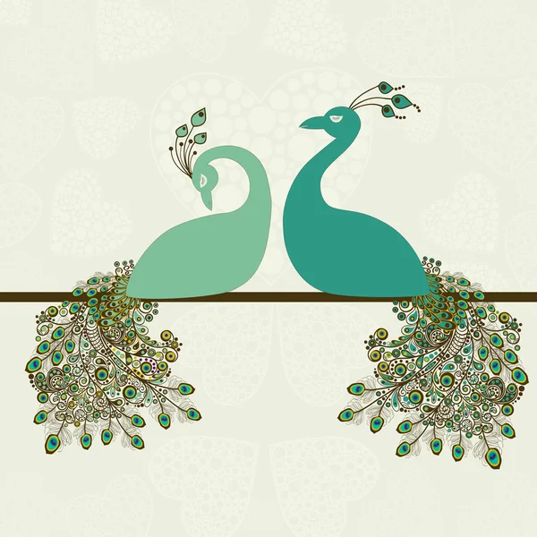 Peacock Couple Telegraph