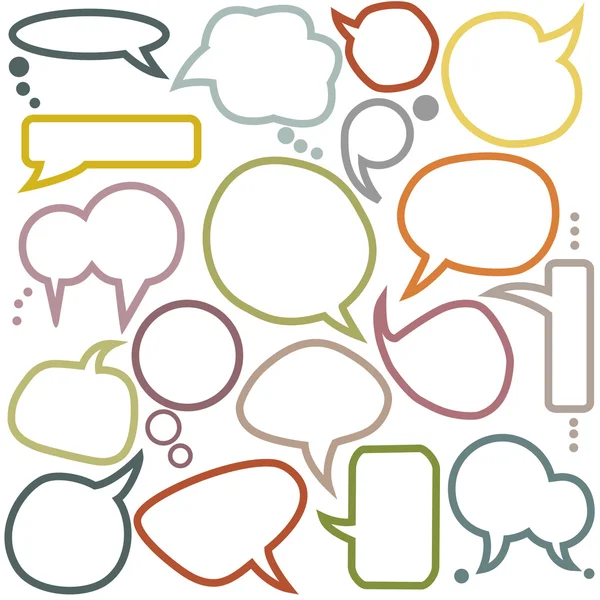 Set of various  speech bubbles — Stock Vector