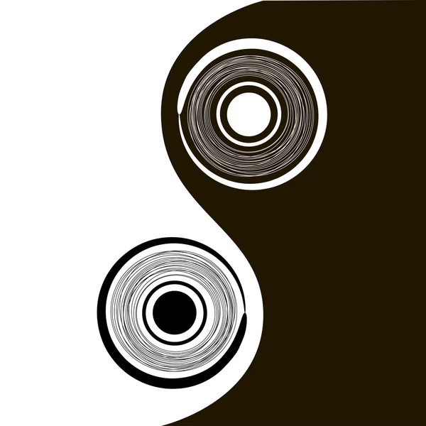 Símbolo yin yang — Archivo Imágenes Vectoriales