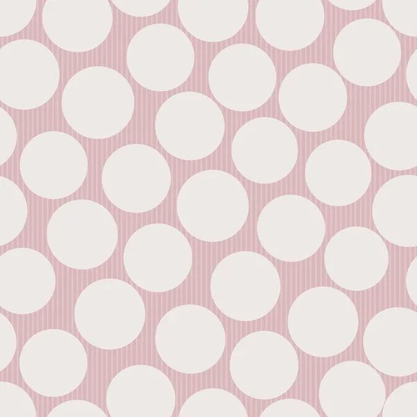 Abstract seamless pink pattern with large dots — Stock Vector