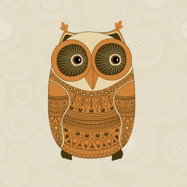 Şirin stilize baykuş 