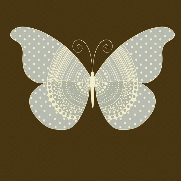 Αφηρημένη πεταλούδα κάρτα — Διανυσματικό Αρχείο