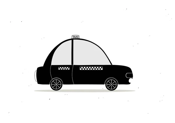 Taxi negro coche — Archivo Imágenes Vectoriales