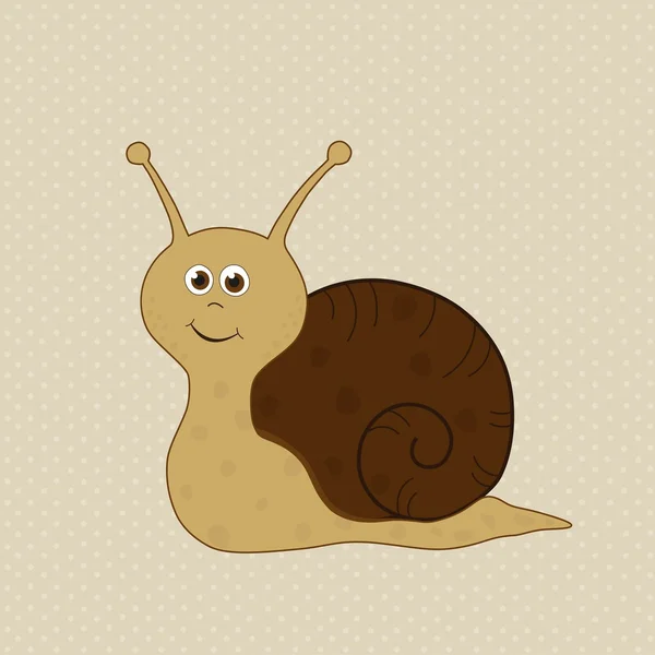Cute cartoon snail — Stock Vector