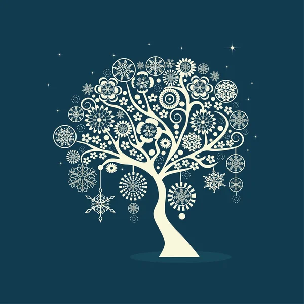 Árbol de Navidad abstracto — Vector de stock