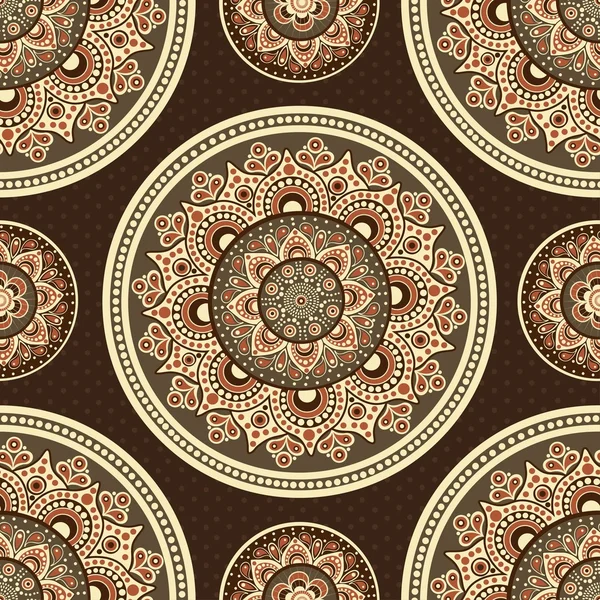 Modèle oriental ornemental sans couture — Image vectorielle